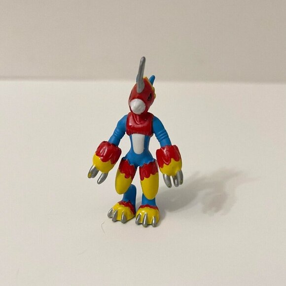 2000 Bandai Digimon Mini Figure Fladramon Flamedramon 2 Inch Digital Monsters - Picture 1 of 11
